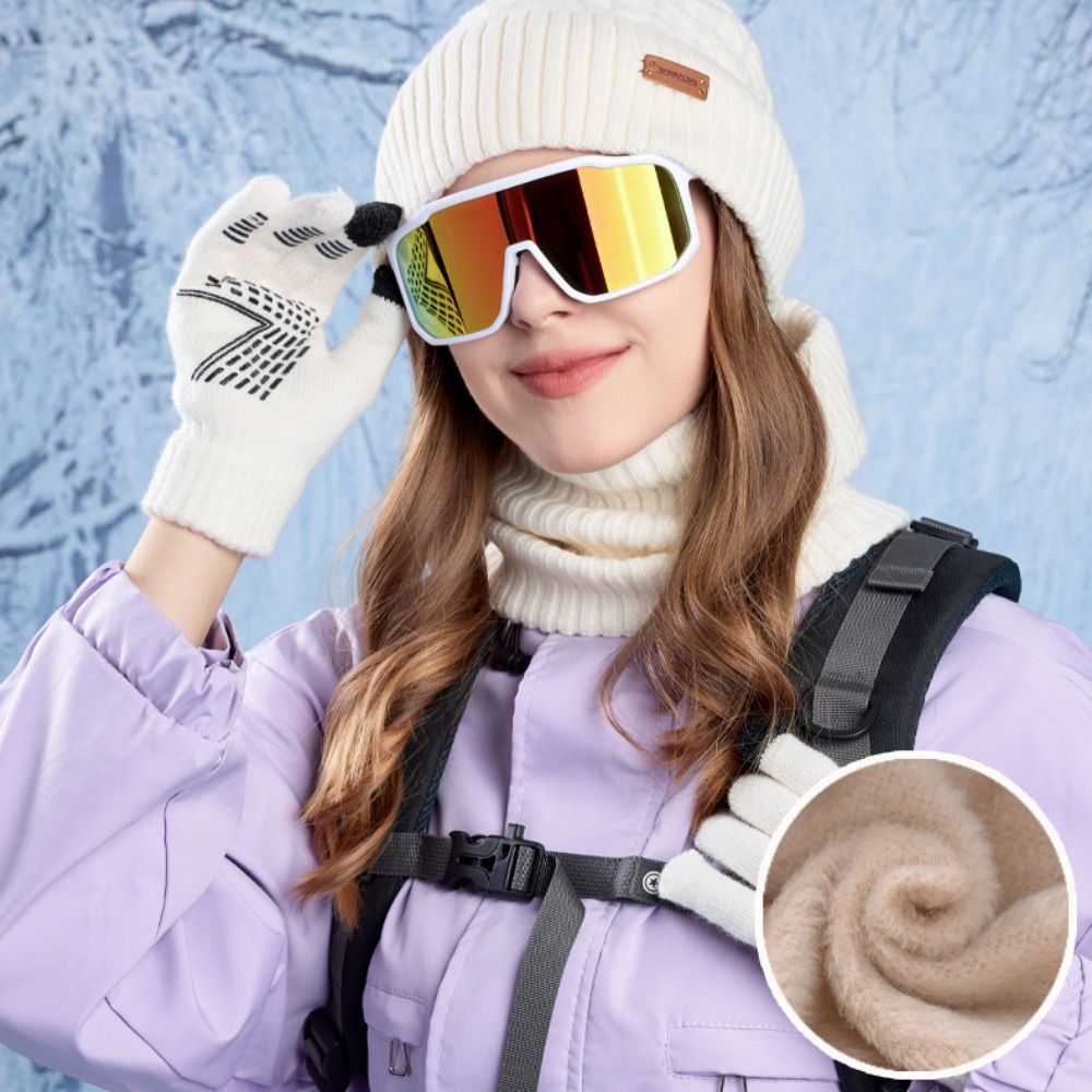 Wool Glove Lined - ชุดหมวก ผ้าพันคอ ถุงมือ 3 ชิ้น สำหรับเดินป่า