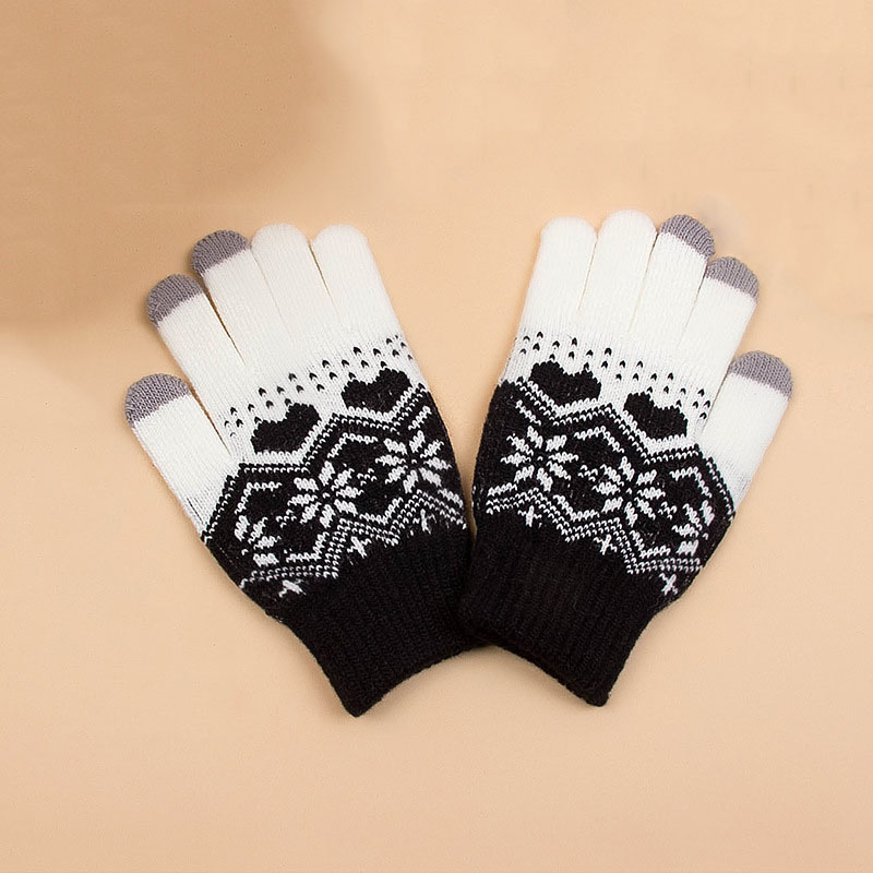 Magic Touch Glove - ผู้หญิงถักถุงมือ Magic Touch Screen ถุงมือชายหญิงยืดถัก Mittens