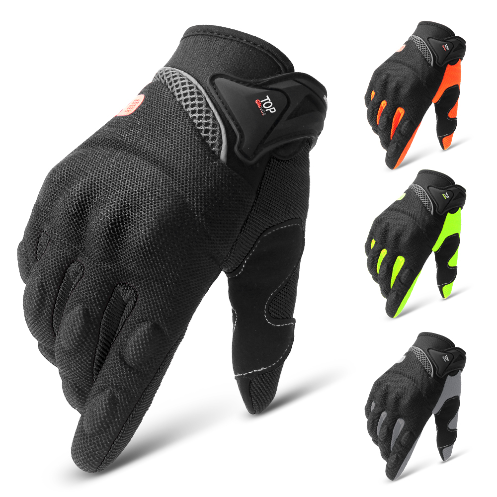 Motorcycle Glove Knuckle - ถุงมือมอเตอร์ไซค์แบบเต็มนิ้วสำหรับจักรยานสกปรก Moto ถุงมือมอเตอร์ไซค์แบบแข็งหน้าจอสัมผัสถุงมือขี่จักรยานระบายอากาศได้สำหรับถุงมือรถจักรยานยนต์ฤดูร้อน