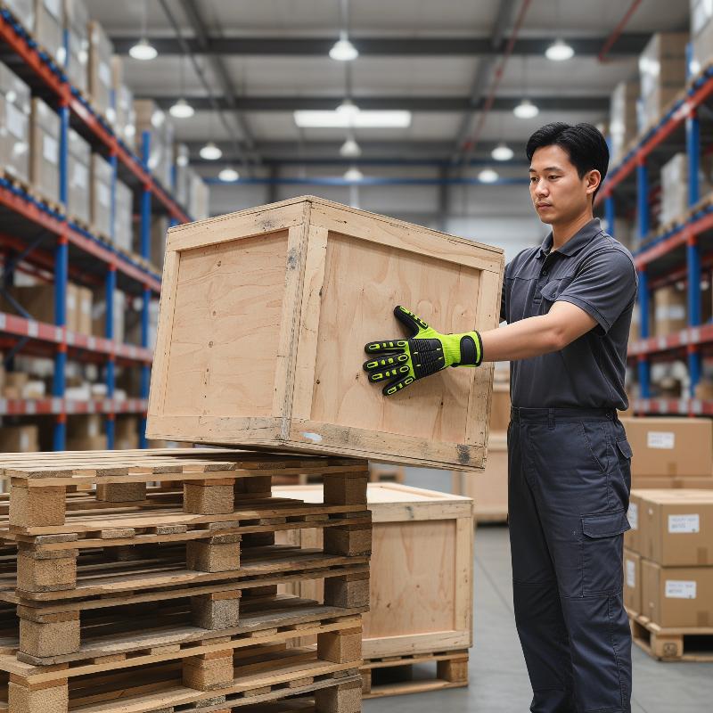 Work Glove Impact - ถุงมือทำงานนิรภัยป้องกันการบาด ป้องกันการสั่นสะเทือน ป้องกันแรงกระแทก ป้องกันน้ำมัน พร้อมเคลือบไนไตรล์บริเวณฝ่ามือ สำหรับการทำงาน