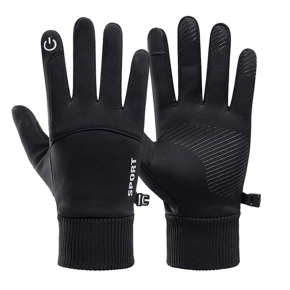 Ski Glove Waterproof - ถุงมือกันน้ำสำหรับฤดูหนาว ถุงมือผู้ชายแบบสัมผัสหน้าจอได้ กันลม สำหรับเล่นกีฬา ตกปลา ขับรถ