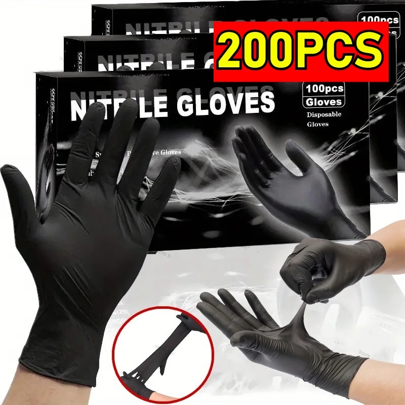 Latex Disposable Glove - ถุงมือไนไตรล์กันน้ำแบบใช้แล้วทิ้ง ถุงมือล้างจาน ถุงมือครัวเรือน ถุงมือทำความสะอาดสุนัข ถุงมือสำหรับทำอาหาร ถุงมือยางลาเท็กซ์