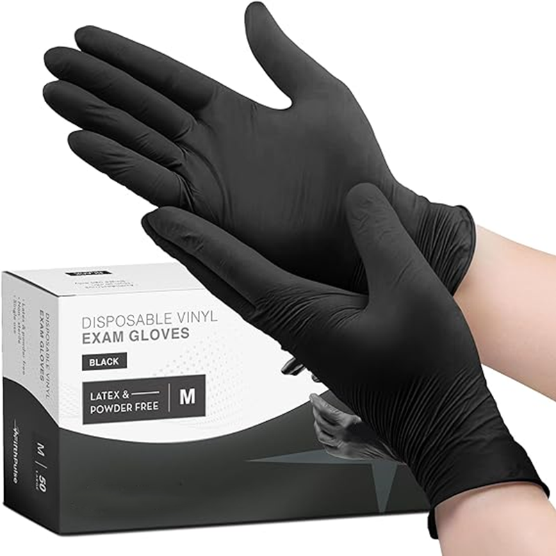 Nitrile Mechanic Glove - 20/50/100PCS ถุงมือไนไตรล์แบบใช้แล้วทิ้ง Anti-SLIP สีดําถุงมืออุตสาหกรรมสําหรับ Auto Mechanic