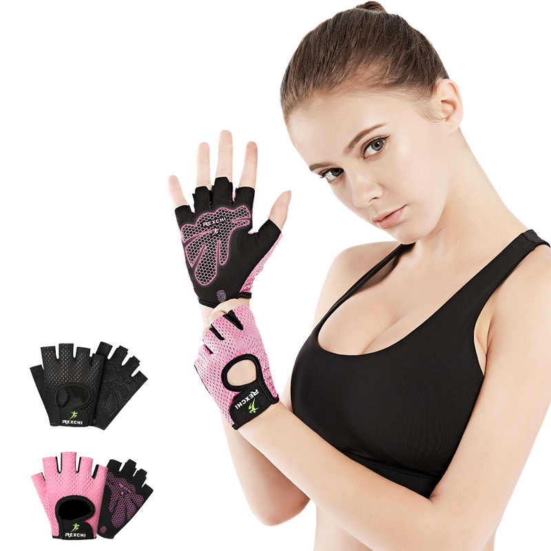 Workout Glove Gym - ฤดูร้อนผู้หญิงผู้ชายซิลิโคนลื่นเหงื่อBreathableฟิตเนสกีฬากลางแจ้งจักรยานครึ่งนิ้วถุงมือGym Powerจักรยานถุงมือ
