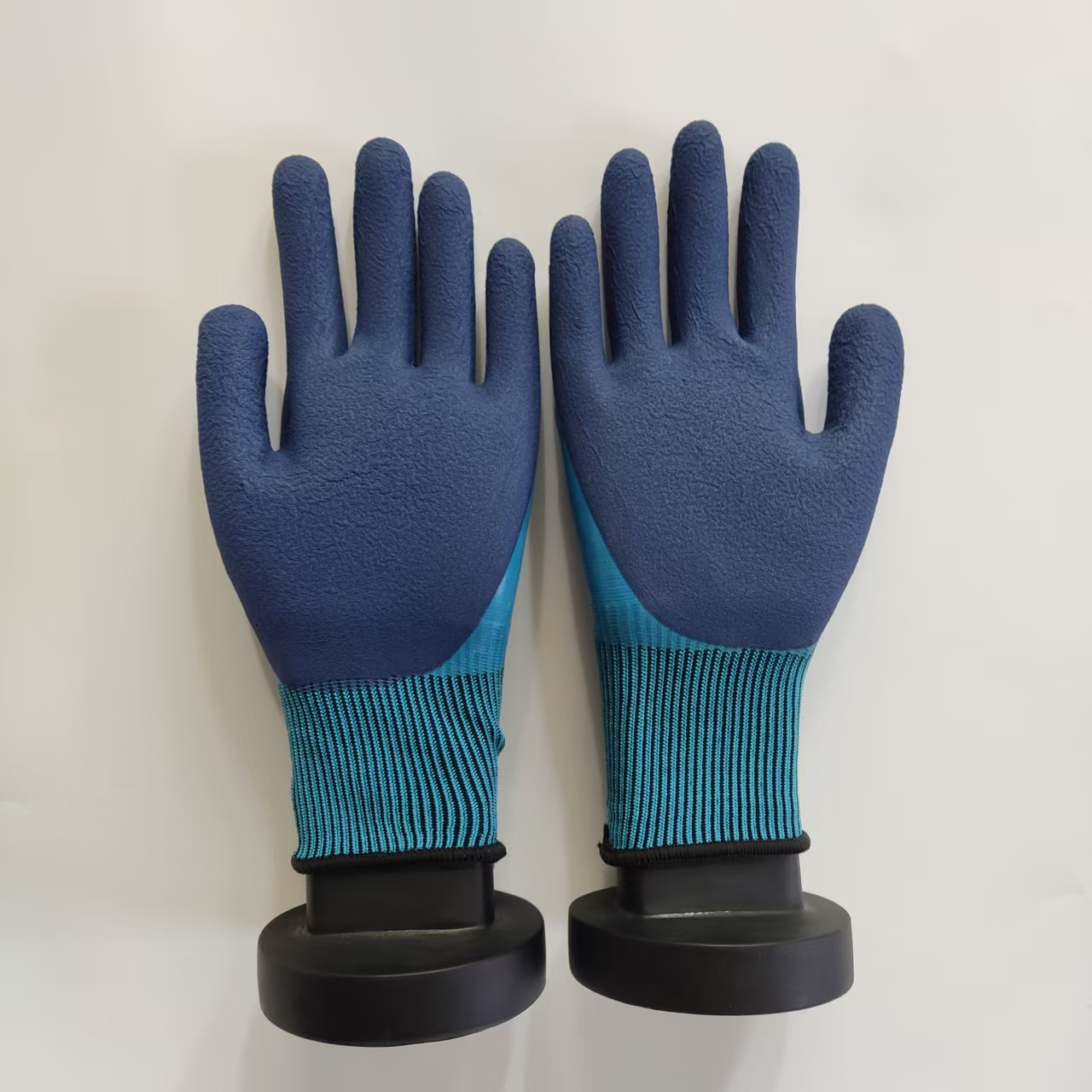 Gardening Glove Waterproof - 1 คู่ถุงมือทำงานเคลือบยางลาเท็กซ์สองด้านกันน้ำกันลื่นถุงมือนิรภัยระบายอากาศสำหรับงานก่อสร้างสวน
