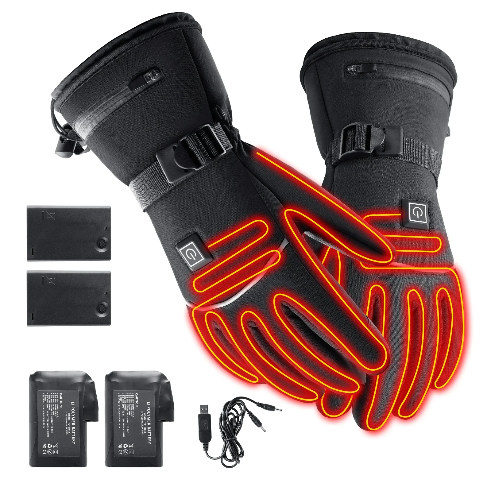 Gardening Glove Waterproof - ถุงมืออุ่นไฟฟ้ารถจักรยานยนต์ฤดูหนาว Moto อุ่นถุงมืออุ่นกันน้ําแบบชาร์จไฟได้ความร้อนถุงมือความร้อนสําหรับสโนว์โมบิล