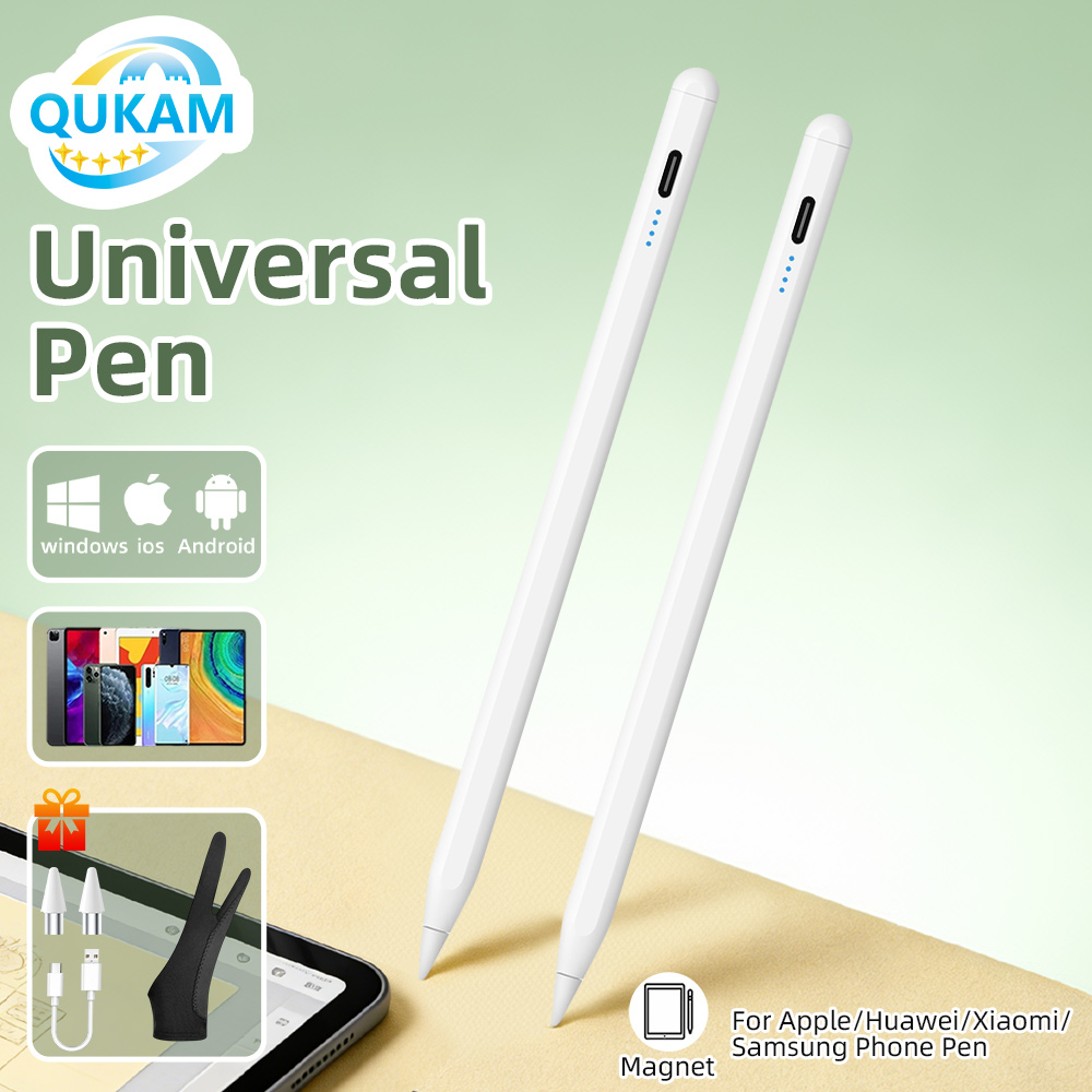 Touchscreen Glove Capacitive - QUKAM ใหม่ ยูนิเวอร์แซล สไตลัสเพ็นพร้อมถุงมือสำหรับหัวเว่ย เลอโนโว ซัมซุงโทรศัพท์เสี่ยวมี่แท็บเล็ตปากกาสำหรับแอนดรอยด์