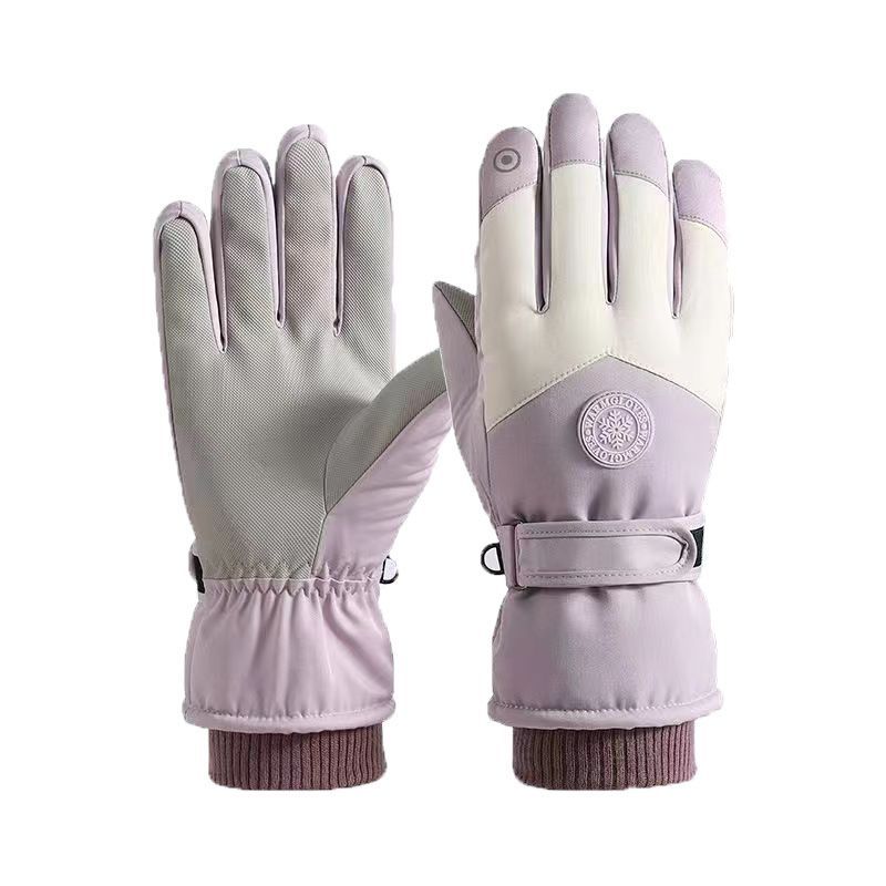 Winter Glove Insulated - ถุงมือกีฬาฤดูหนาวแบบ unisex หน้าจอสัมผัสได้ กันน้ำ สำหรับเล่นสกี ขี่มอเตอร์ไซค์