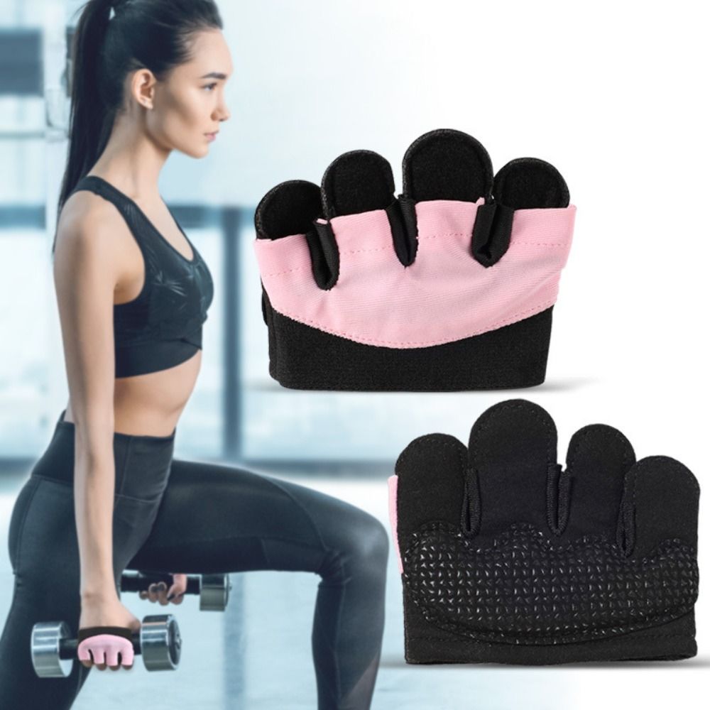 Workout Glove Gym - ถุงมือออกกำลังกายยกน้ำหนักถุงมือฝ่ามือหนากันกระแทกกันลื่นกันรอยนิ้วมือครึ่งสำหรับผู้ชายผู้หญิง