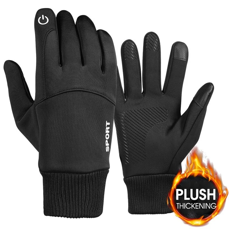 Ski Glove Waterproof - ถุงมือมอเตอร์ไซค์ ถุงมือกันหนาวแบบเต็มนิ้ว กันน้ำ อุ่นมือ สำหรับขี่มอเตอร์ไซค์ เล่นสกี