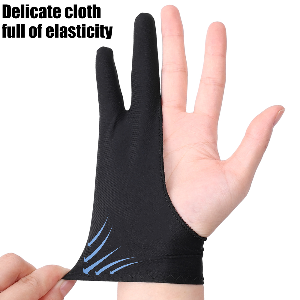 Touchscreen Glove Capacitive - ถุงมือสำหรับวาดภาพ ป้องกันการสัมผัสโดยฝ่ามือ แบบสองนิ้ว สำหรับ Apple iPad