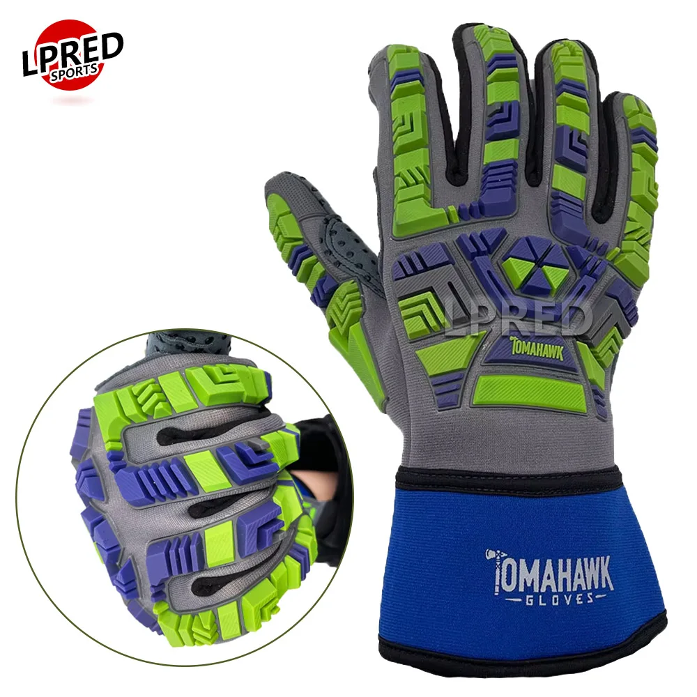 Work Glove Impact - ถุงมือนิรภัยสําหรับงานหนัก, ทนต่อแรงกระแทก TPR, ทนต่อการบาด, แผ่นรองฝ่ามือ Anti-vib,