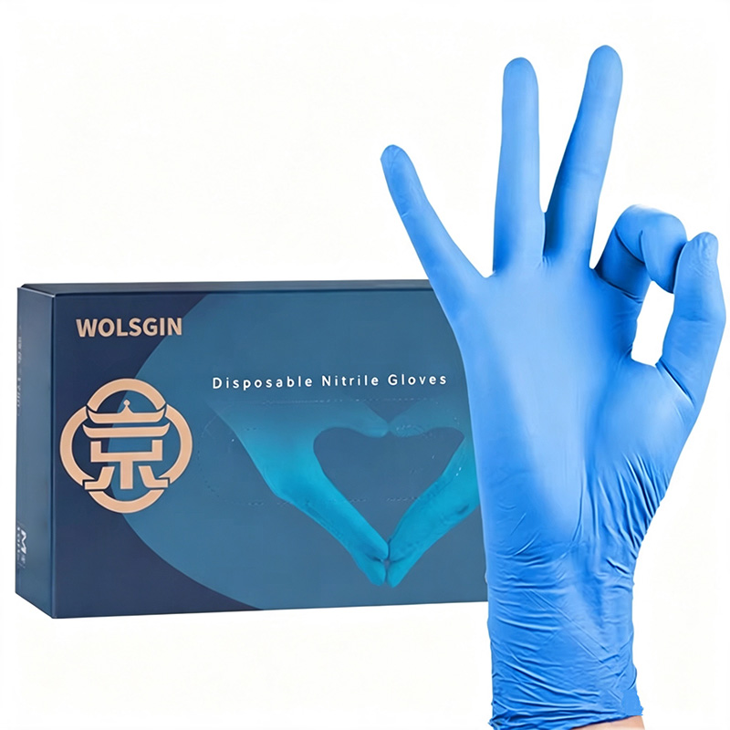 Nitrile Mechanic Glove - ถุงมือไนไตรล์บริสุทธิ์ 20/50/100 ชิ้น, ถุงมือลาเท็กซ์แบบใช้แล้วทิ้ง ปราศจากแป้ง สำหรับทำความสะอาดบ้าน,