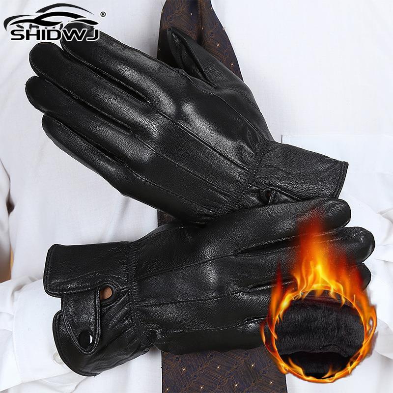 ถุงมือกันน้ำสำหรับกีฬาสีดำผู้ช - Leather Driving Glove บทวิจารณ์และราคา