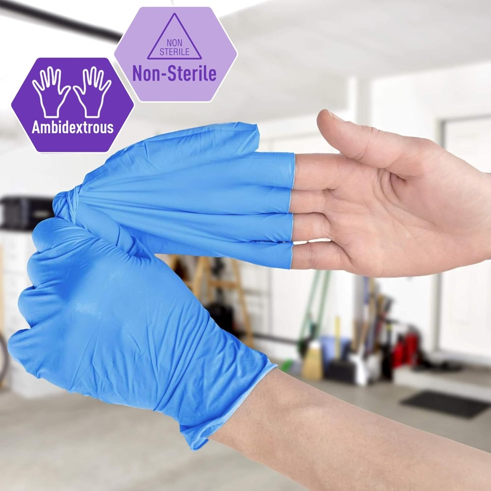 ถุงมือตรวจโรคผสมไนไตรล์/ไวนิล  - Exam Glove Nitrile บทวิจารณ์และราคา