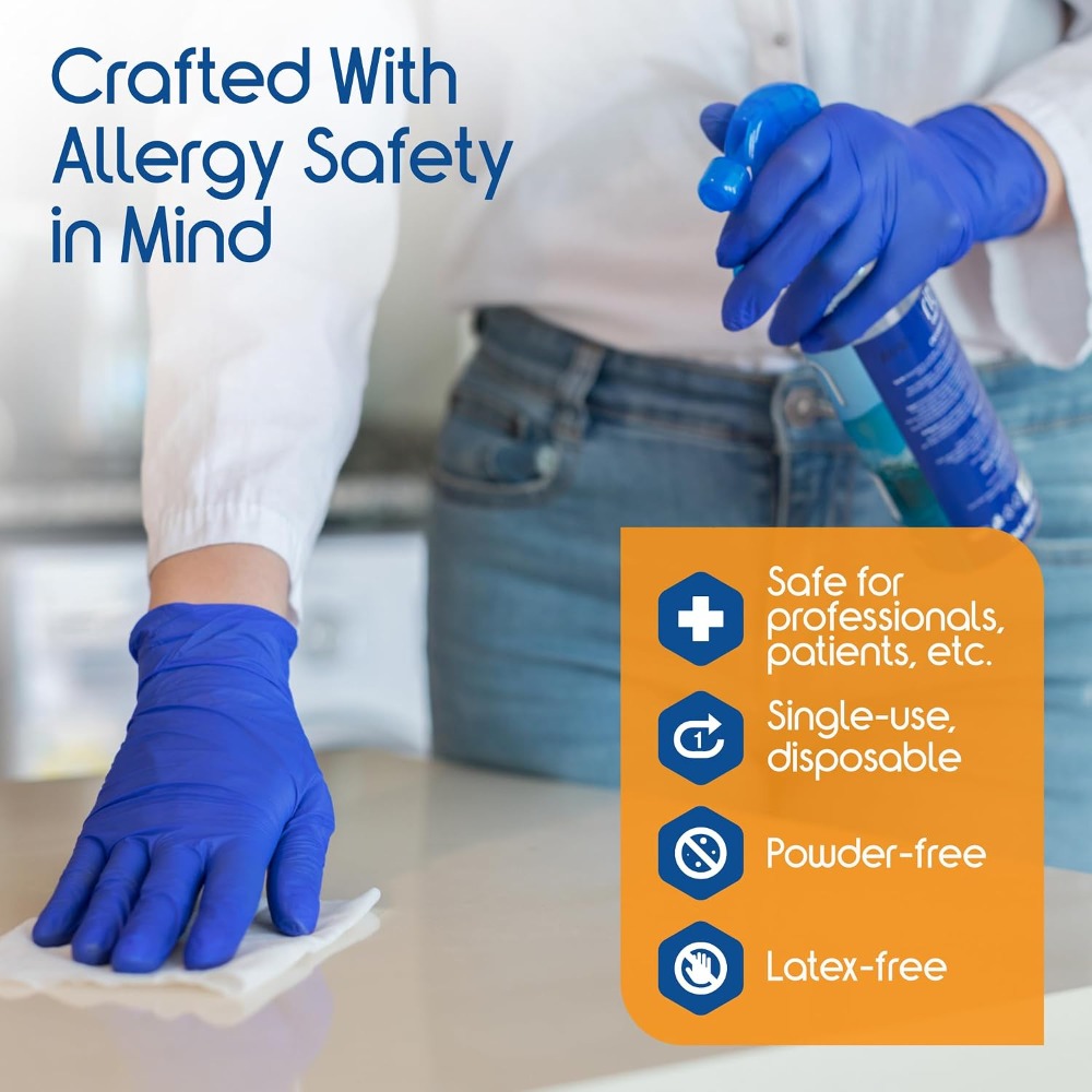 ถุงมือไนไตรล์สีน้ำเงินโคบอลต์แ - Exam Glove Nitrile บทวิจารณ์และราคา