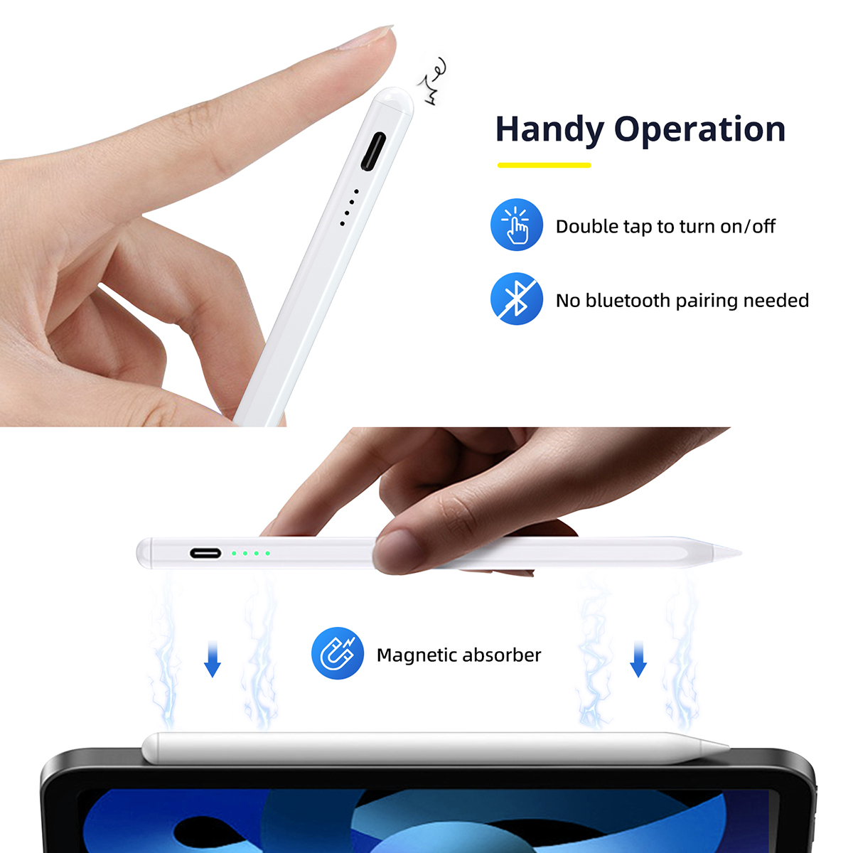ปากกาสไตลัสแบบชาร์จได้สำหรับ A - Touchscreen Glove Capacitive บทวิจารณ์และราคา