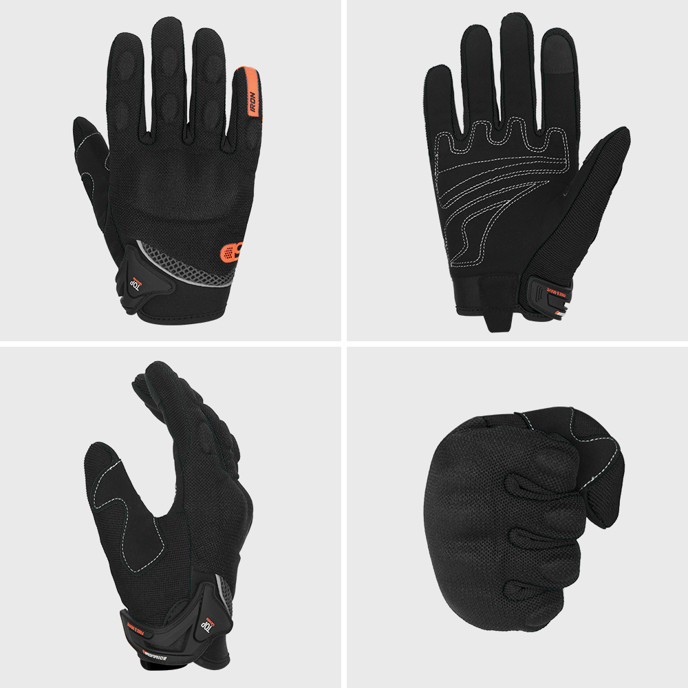ถุงมือมอเตอร์ไซค์แบบเต็มนิ้วสำ - Motorcycle Glove Knuckle บทวิจารณ์และราคา
