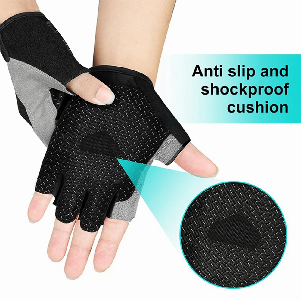 ถุงมือฝึกซ้อมแบบครึ่งนิ้วกันลื - Workout Glove Gym บทวิจารณ์และราคา