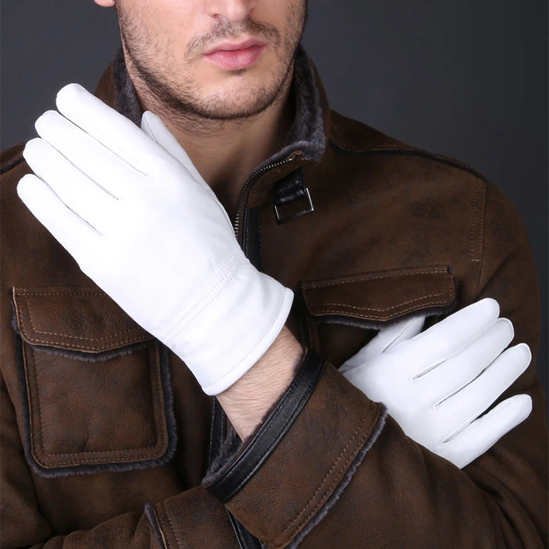 2025 ฤดูหนาวของแท้หนังสีขาวถุง - Leather Driving Glove บทวิจารณ์และราคา