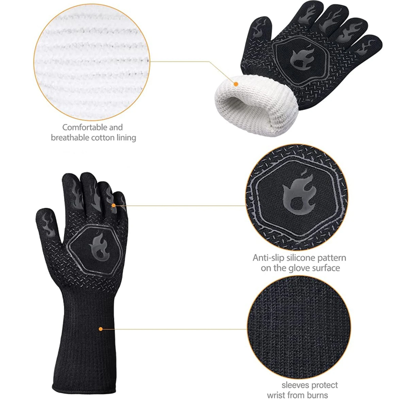ถุงมือเตาอบ 1 คู่, ถุงมือกันคว - Heat Resistant Glove บทวิจารณ์และราคา