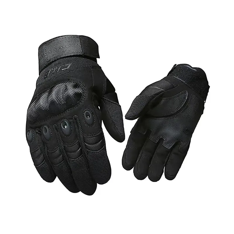 ผู้ชายเต็มนิ้วยุทธวิธีถุงมือหน - Motorcycle Glove Knuckle บทวิจารณ์และราคา