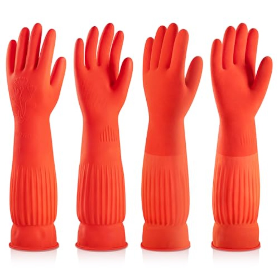 ถุงมือยางล้างจาน 2 คู่ - ถุงมื - Dish Glove Rubber บทวิจารณ์และราคา