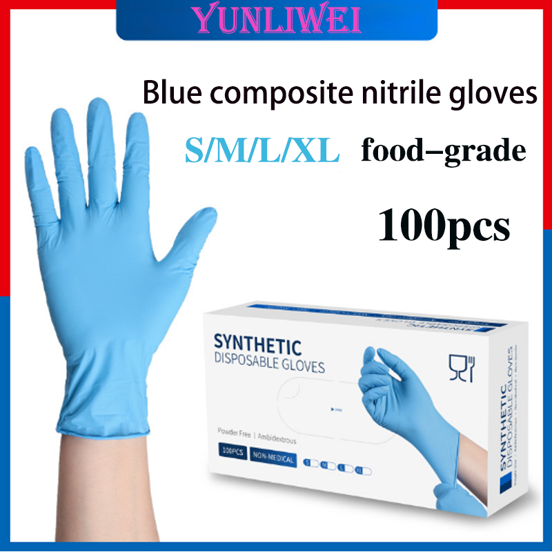 ถุงมือไนไตรล์สีน้ำเงินแบบใช้แล - Nitrile Mechanic Glove บทวิจารณ์และราคา