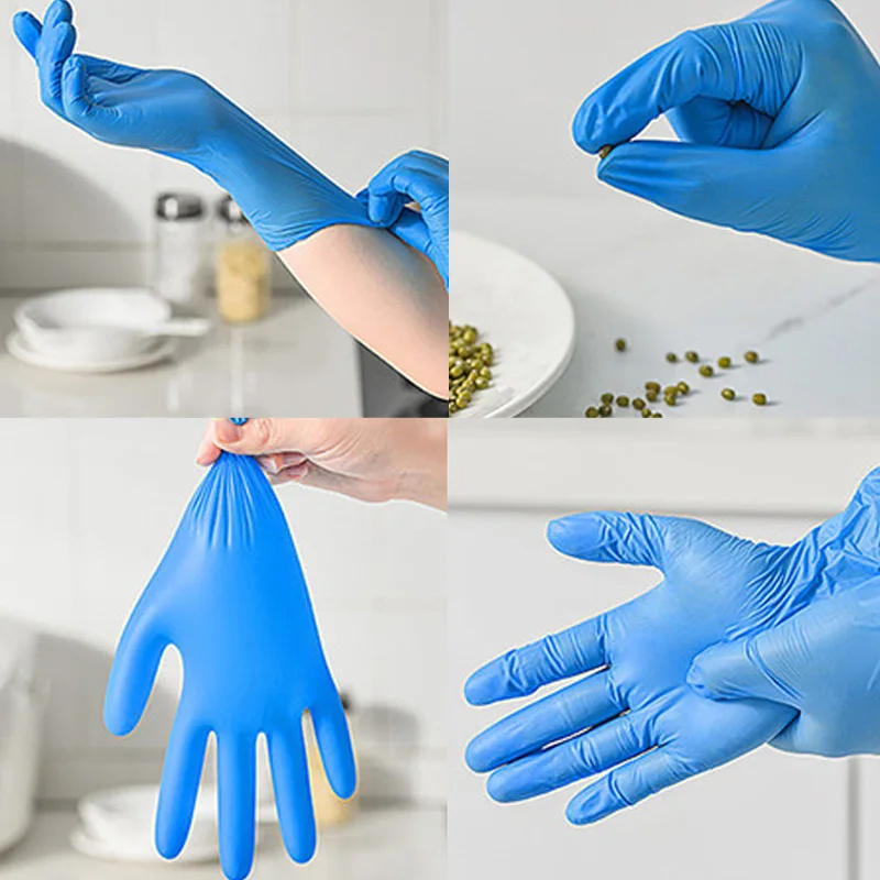 ถุงมือไนไตรล์สีน้ำเงินแบบใช้แล - Nitrile Mechanic Glove บทวิจารณ์และราคา