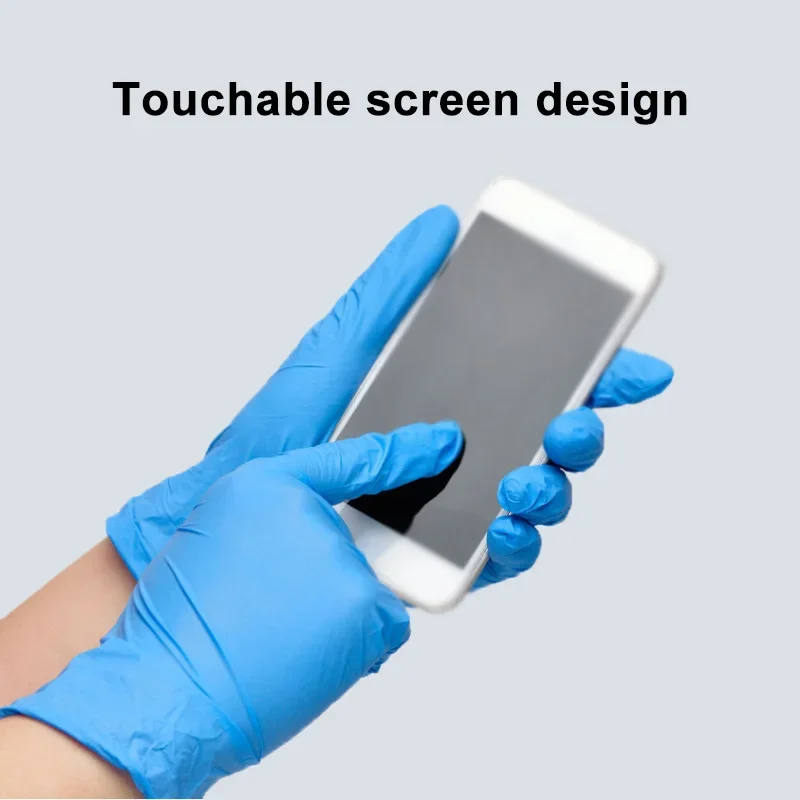 ถุงมือไนไตรล์สีน้ำเงินแบบใช้แล - Nitrile Mechanic Glove บทวิจารณ์และราคา