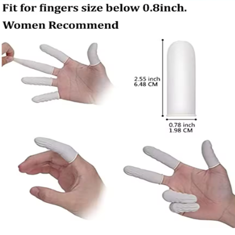 ปลอกนิ้วลาเท็กซ์แบบใช้แล้วทิ้ง - Latex Disposable Glove บทวิจารณ์และราคา