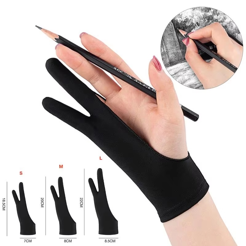 S/M/L ถุงมือวาดภาพสองนิ้วป้องก - Touchscreen Glove Capacitive บทวิจารณ์และราคา