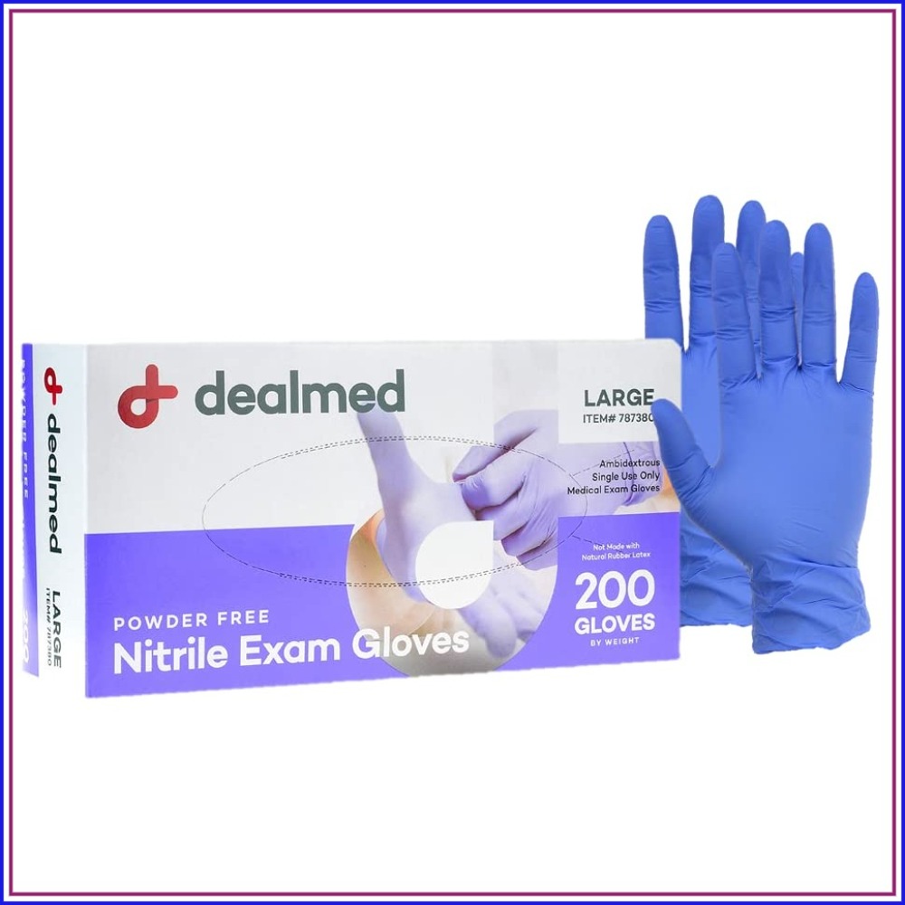 ถุงมือไนไตรล์ขนาดใหญ่ 200 ชิ้น - Exam Glove Nitrile บทวิจารณ์และราคา