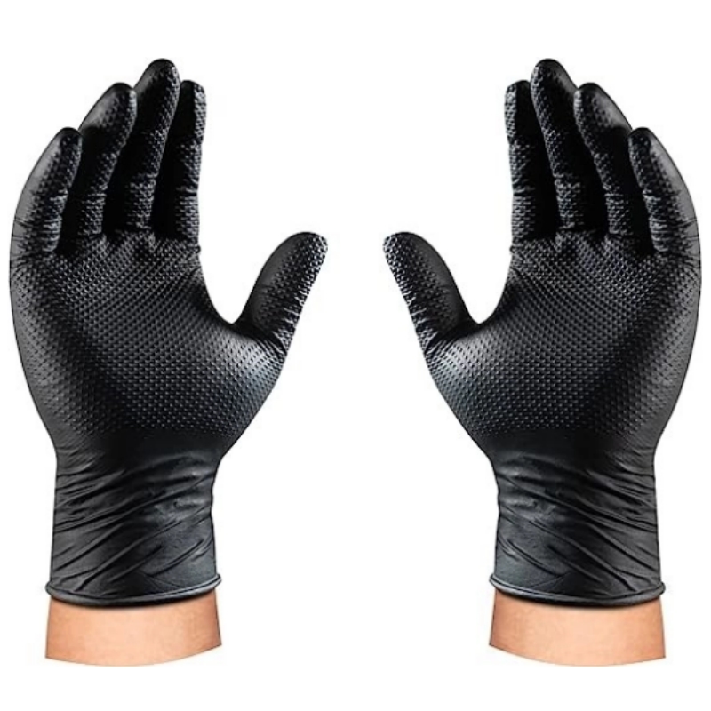 ถุงมือไนไตรล์สีดำแบบหนา 8 มิล  - Nitrile Mechanic Glove บทวิจารณ์และราคา