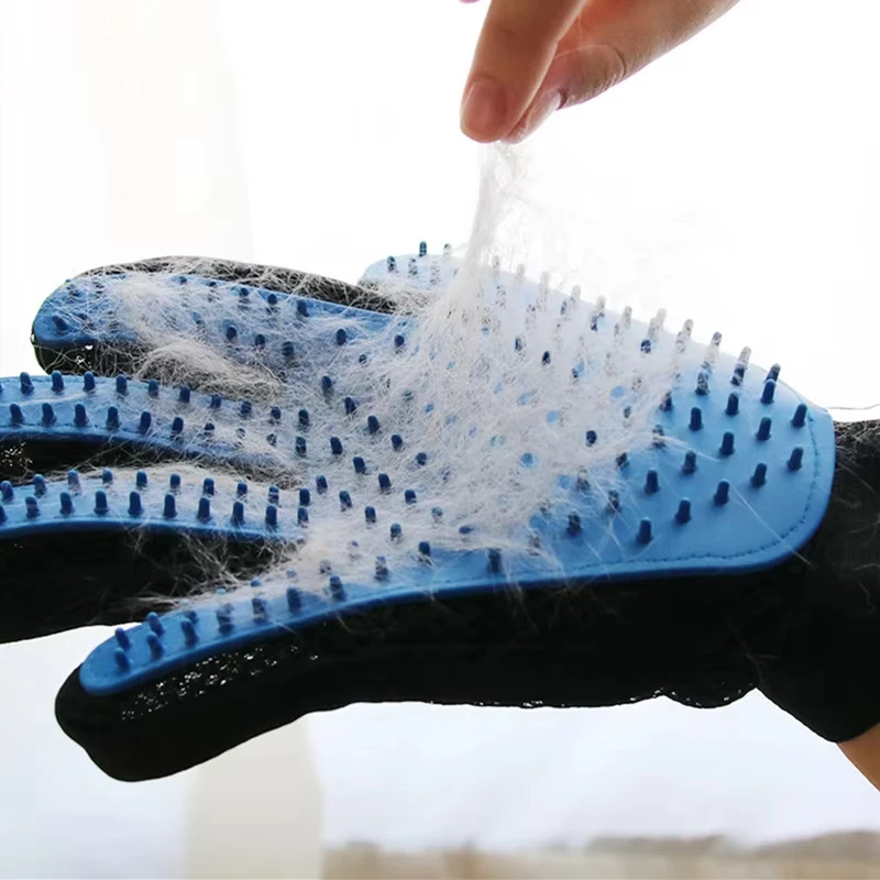 ถุงมือสัตว์เลี้ยง Cat Grooming - Rubber Glove Cleaning บทวิจารณ์และราคา