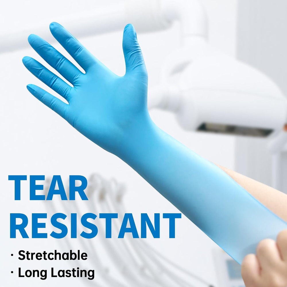 ถุงมือไนไตรล์สีน้ำเงินแบบใช้แล - Exam Glove Nitrile บทวิจารณ์และราคา