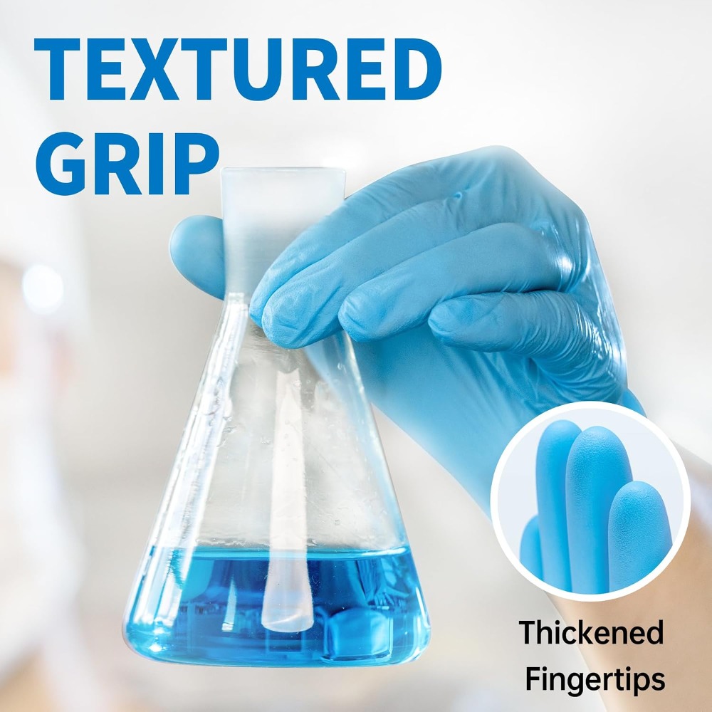 ถุงมือไนไตรล์สีน้ำเงินแบบใช้แล - Exam Glove Nitrile บทวิจารณ์และราคา