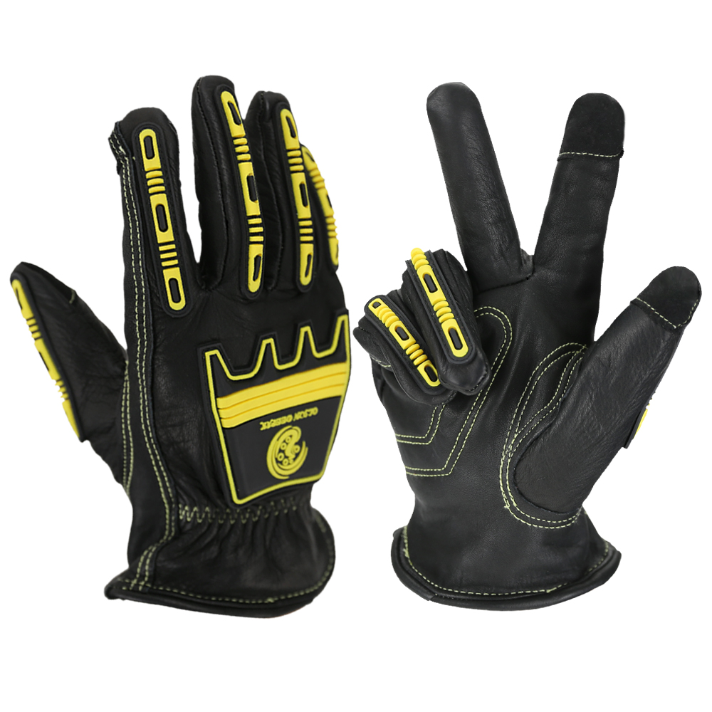 Impact ถุงมือหนังฤดูหนาวสีดำคว - Work Glove Impact บทวิจารณ์และราคา