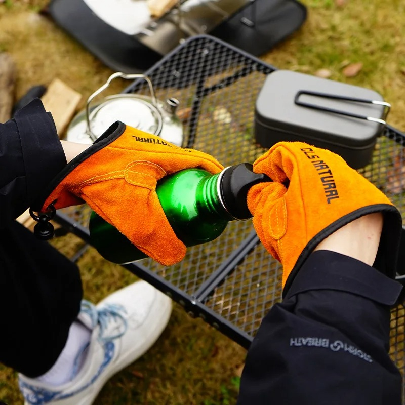 ถุงมือบาร์บีคิวทนความร้อน หนัง - Heat Resistant Glove บทวิจารณ์และราคา