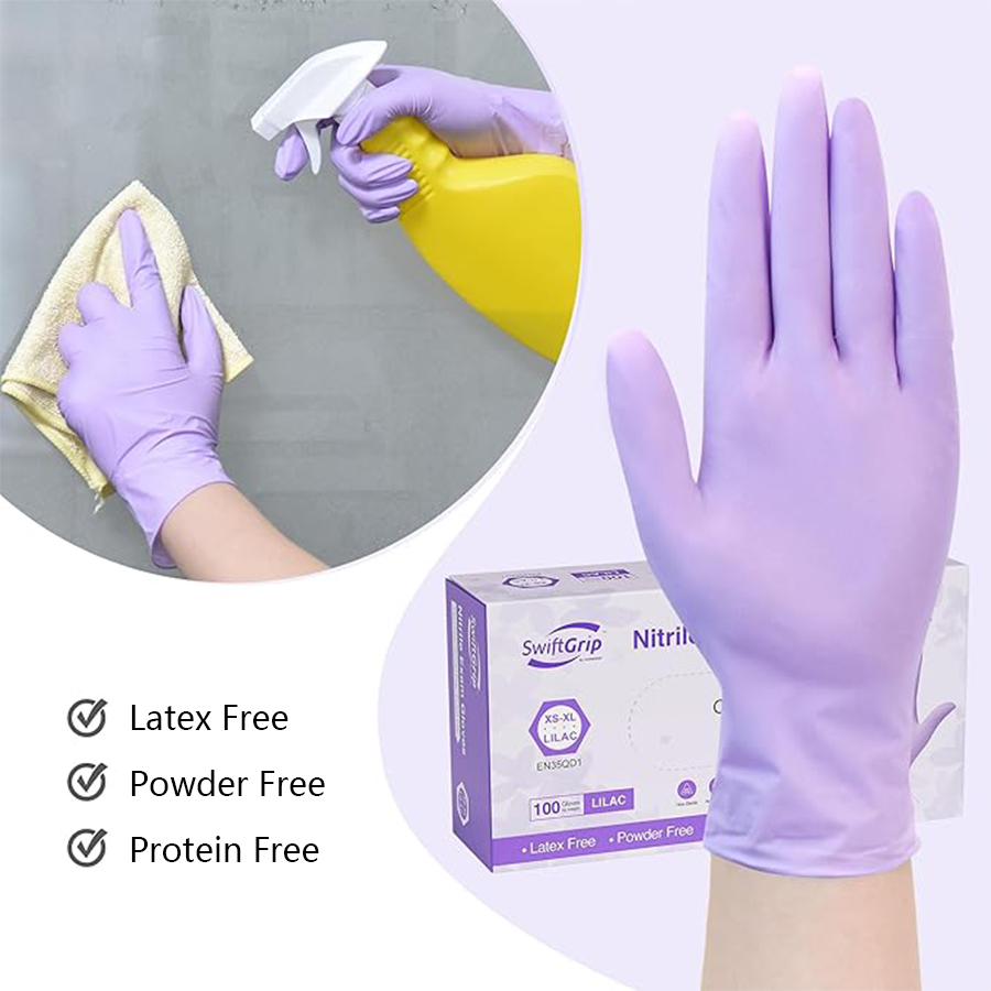 20-300pcs ถุงมือไนไตรล์ทิ้งสีม - Exam Glove Nitrile บทวิจารณ์และราคา