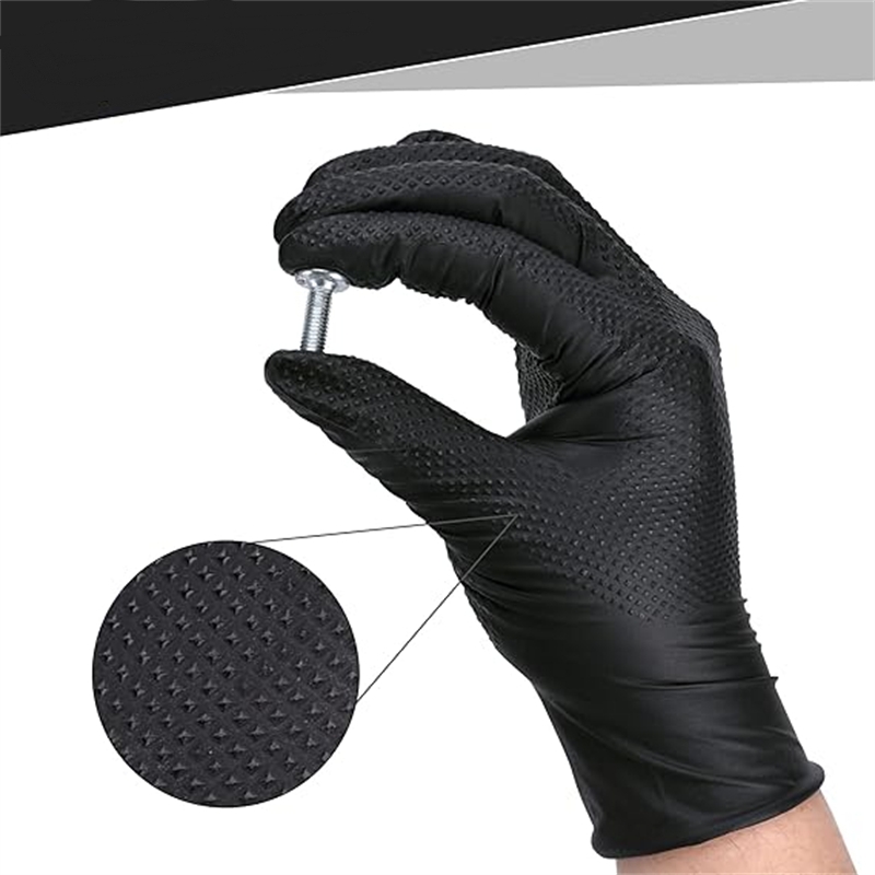 Heavy Duty ถุงมือไนไตรล์สีดํา  - Nitrile Mechanic Glove บทวิจารณ์และราคา