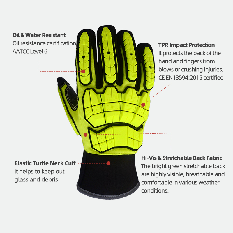 ถุงมือกันกระแทก XYEHS ANSI CUT - Work Glove Impact บทวิจารณ์และราคา
