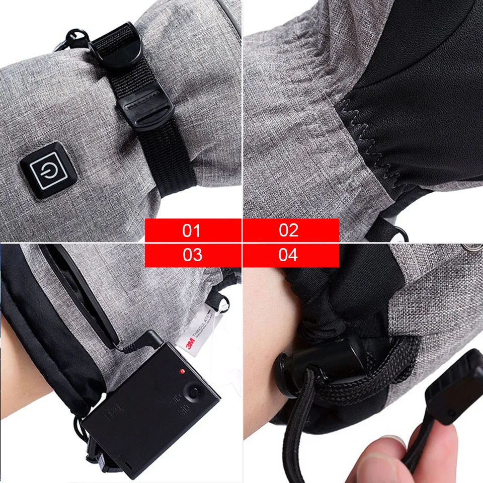 ถุงมือฤดูหนาว3M ผ้าฝ้ายเครื่อง - Ski Glove Waterproof บทวิจารณ์และราคา