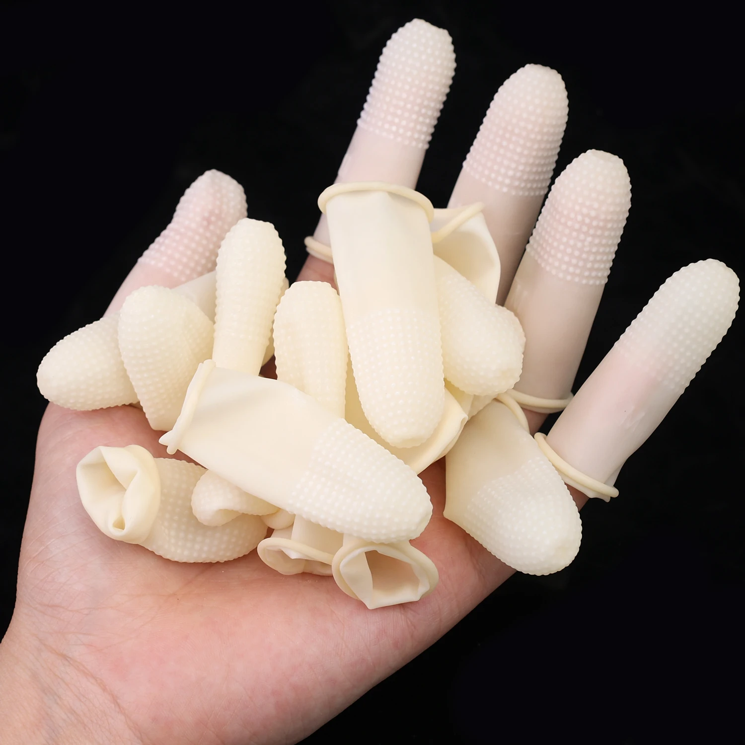 50-200 PC Non-SLIP นิ้วมือทิ้ง - Rubber Glove Cleaning บทวิจารณ์และราคา