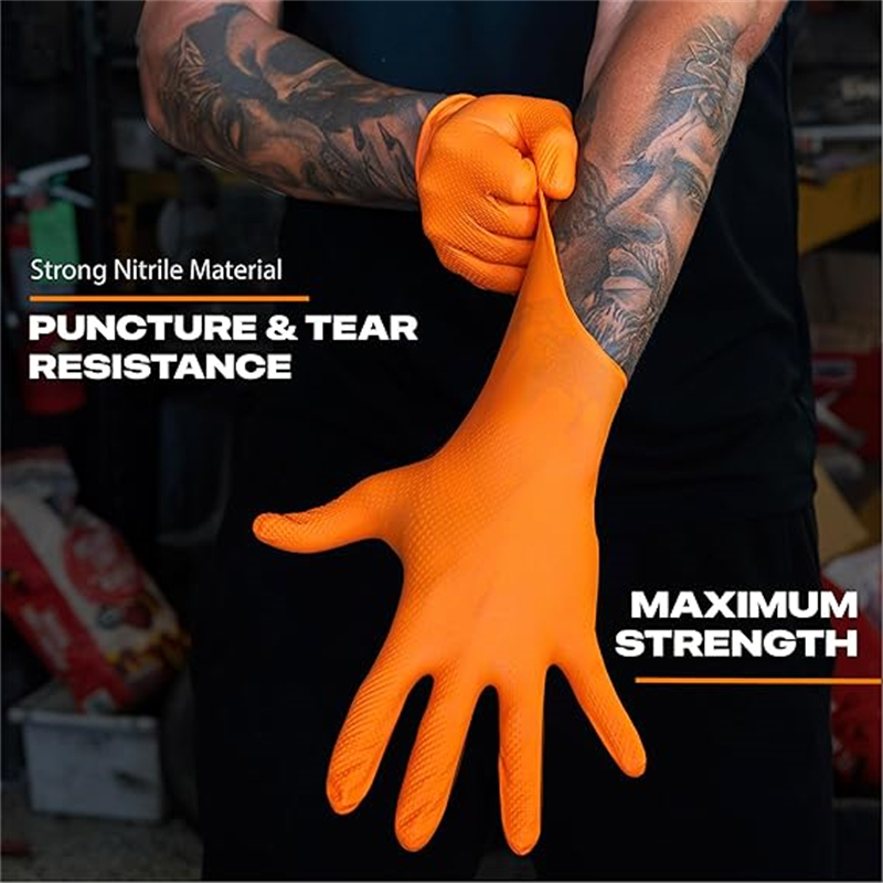 8mil Heavy Duty อุตสาหกรรมถุงม - Nitrile Mechanic Glove บทวิจารณ์และราคา