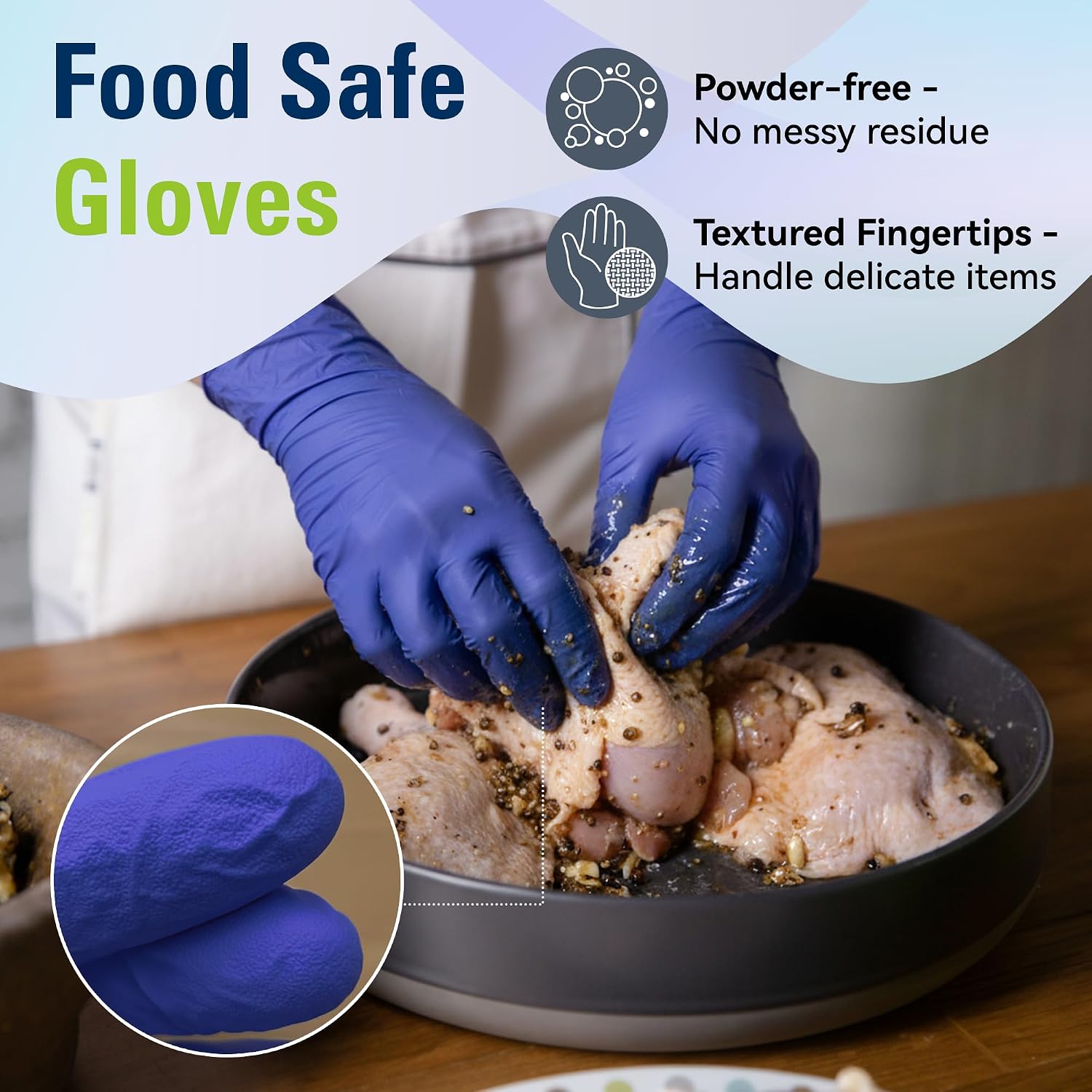 ถุงมือไนไตรล์แบบใช้แล้วทิ้งสำห - Rubber Glove Cleaning บทวิจารณ์และราคา