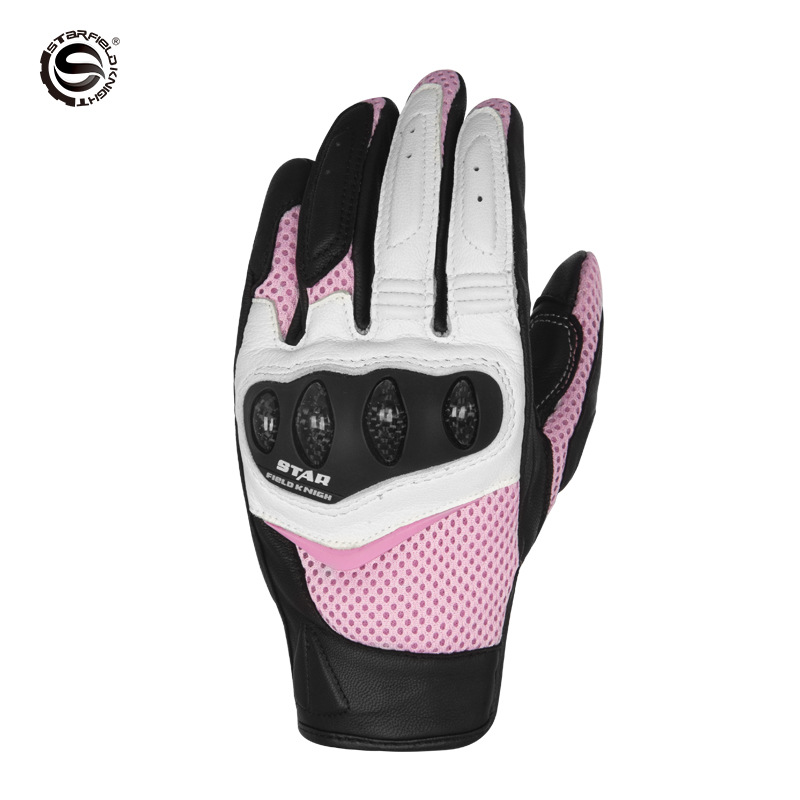 ถุงมือขี่มอเตอร์ไซค์สำหรับผู้ห - Motorcycle Glove Knuckle บทวิจารณ์และราคา