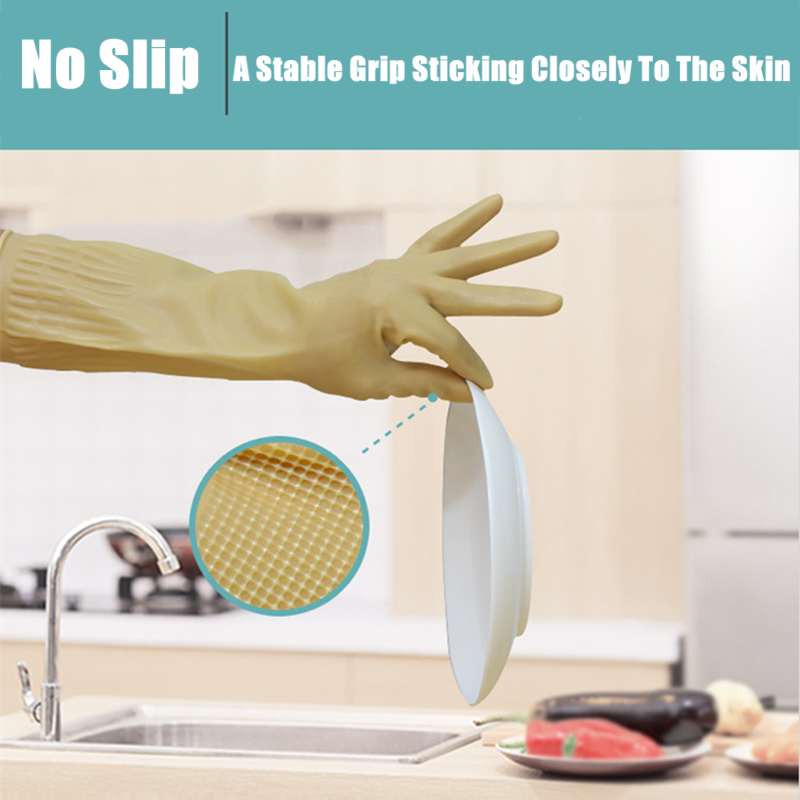 ถุงมือยางล้างจานแบบใช้ซ้ำได้ยา - Dish Glove Rubber บทวิจารณ์และราคา