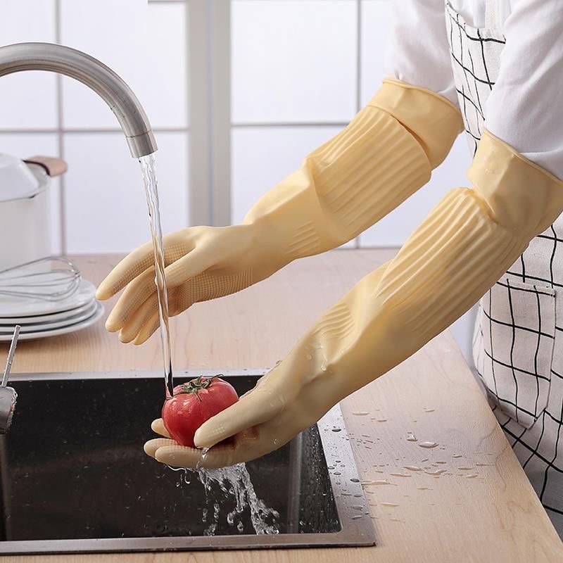 ถุงมือยางล้างจานแบบใช้ซ้ำได้ยา - Dish Glove Rubber บทวิจารณ์และราคา