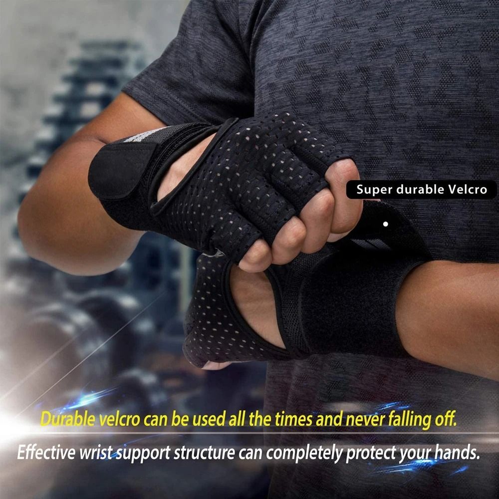 ถุงมือออกกำลังกายแบบครึ่งนิ้ว  - Workout Glove Gym บทวิจารณ์และราคา